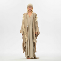 Sidra Cape Kimono in Beige