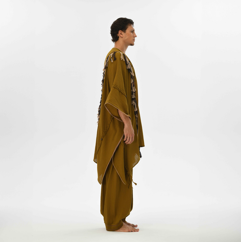 Sidra Cape Kimono in Cumin Brown