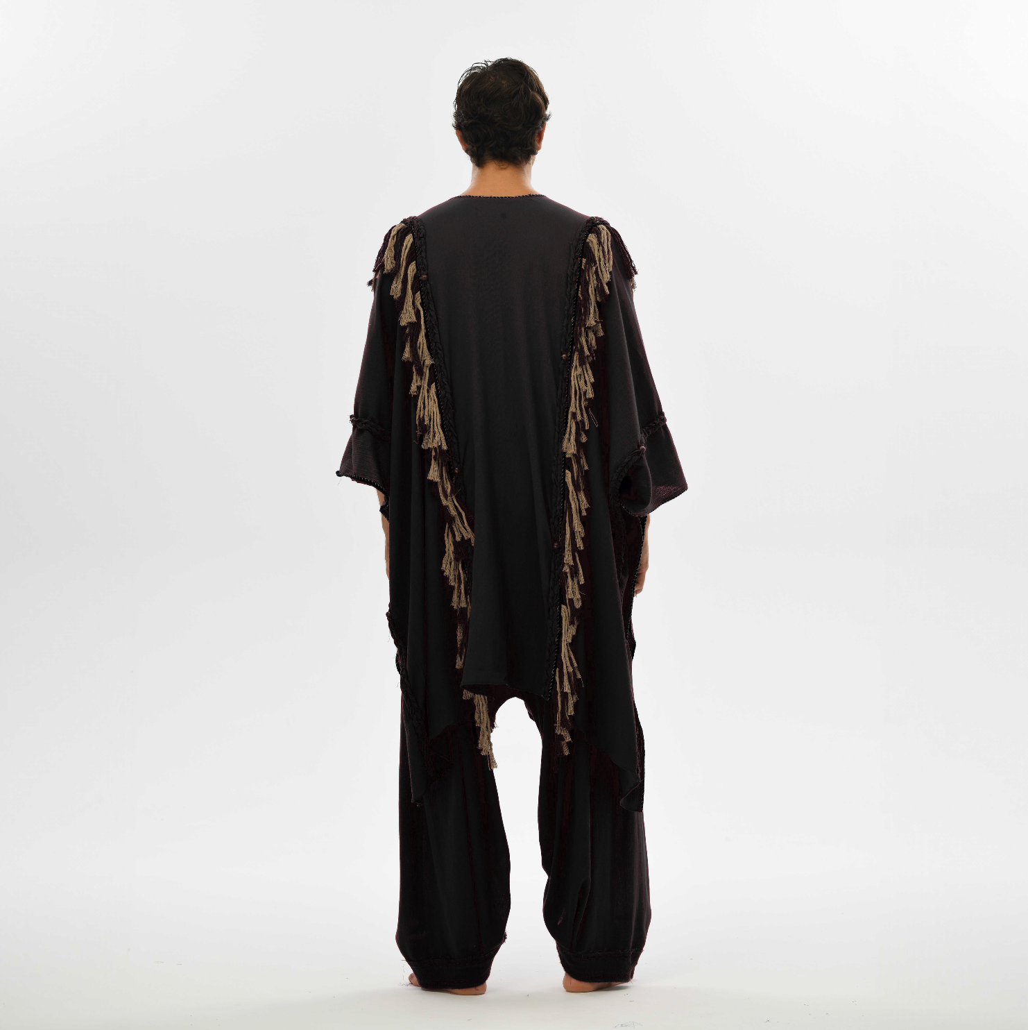 Sidra Cape Kimono in Black
