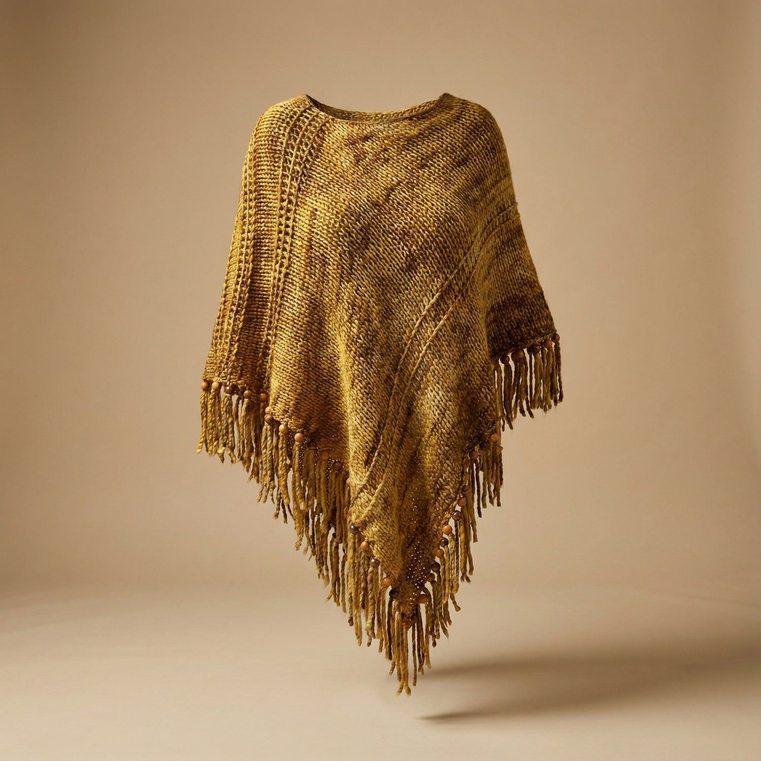 Root Poncho in Turmeric