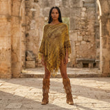 Root Poncho in Turmeric