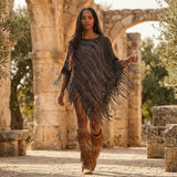 Root Poncho in Earth