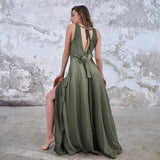 ZHE Dress in Khaki Green