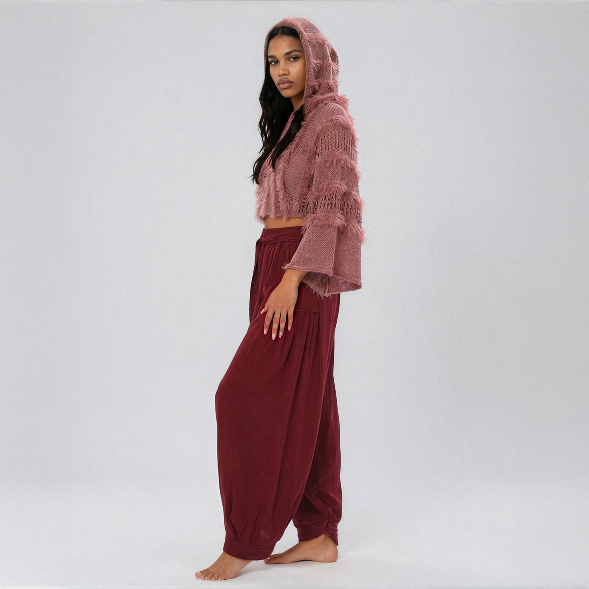 Cloud Hand-Knitted Mohair Jumper · Dusty Pink