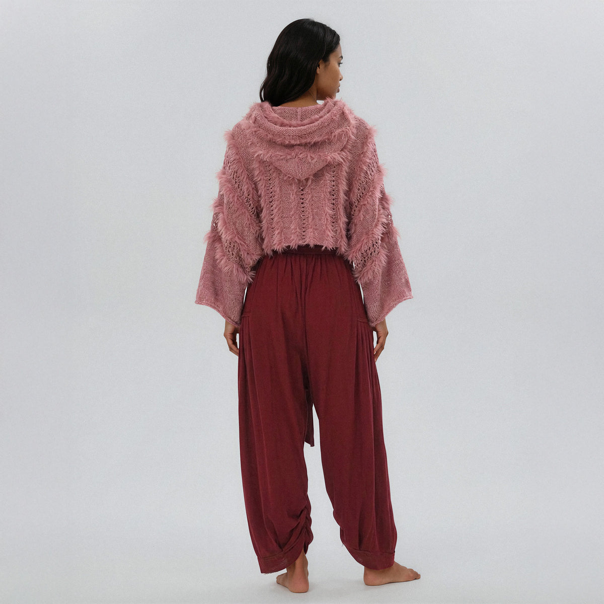 Cloud Hand-Knitted Mohair Jumper · Dusty Pink