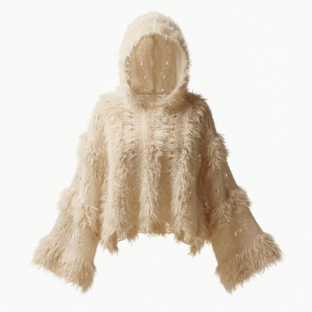 Cloud Hand-Knitted Mohair Jumper · Cream