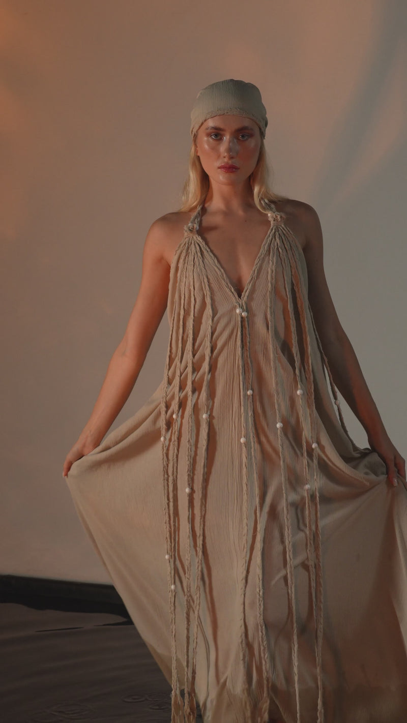 Kısmet Dress in Beige