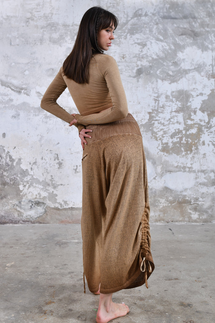 brown desert sand Yoga Boho Pants, Handmade bohemian clothing for women Unique clothing designs with ethnic and tribal influences Sustainable and eco-friendly clothing options Artisanal clothing with intricate embroidery and embellishments Colorful and vibrant clothing for free-spirited women Boho-chic apparel with a relaxed and comfortable fit, burning man women 