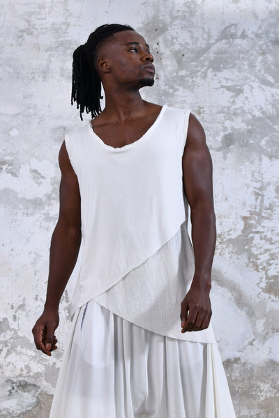 Gazi Layering Vest · White