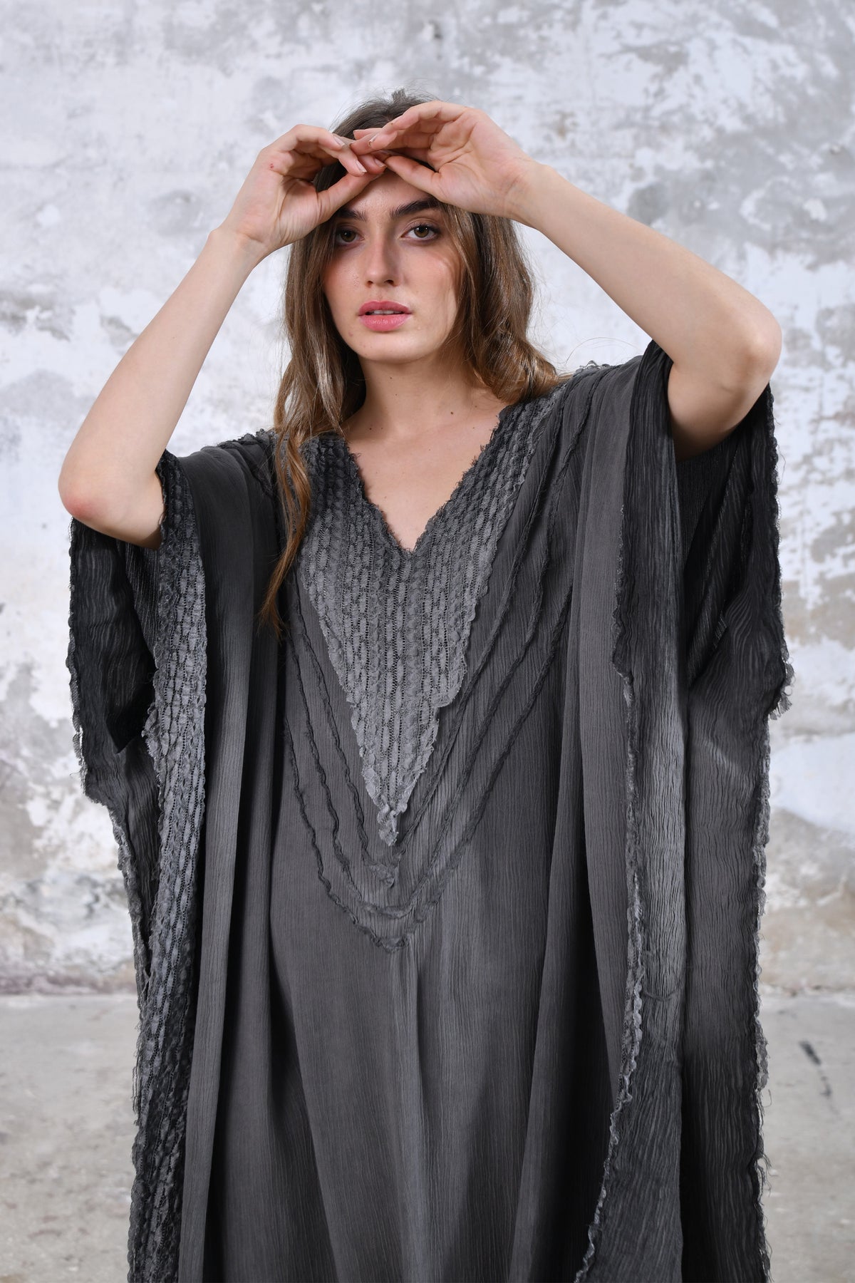 "This women's kaftan dress, featuring a goddess-inspired design, is perfect for boho and beach weddings, summer parties, and other special events, with its flowy, comfortable, and breathable fabric, unique and colorful hand-dyed pattern, and versatile and adjustable free size fit."